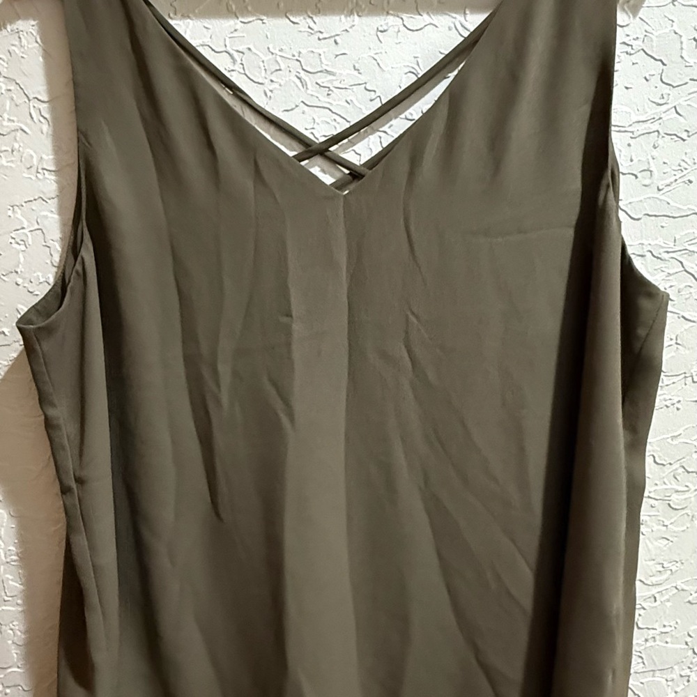 Express Olive Green Tank Top